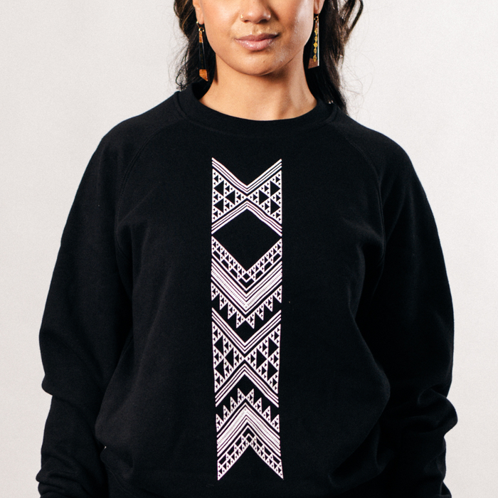 Taniko Hou Print Crew - Black