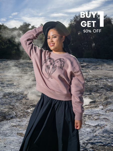 Arihia Print Crew - Hazy Pink