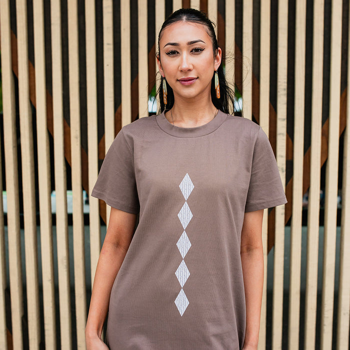 Whakarare Long Tee Dress - Musk / S