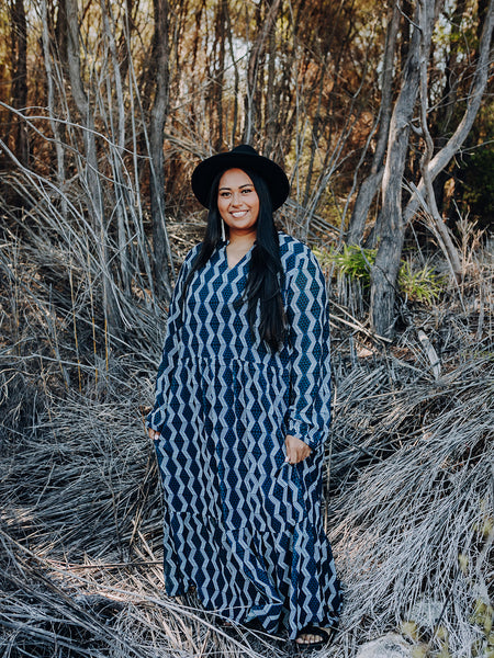 Full Waharua Kōpito Panekoti - Blue & White