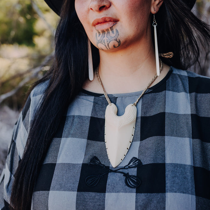 Tartan Short Sleeve Dress - Grey & Black