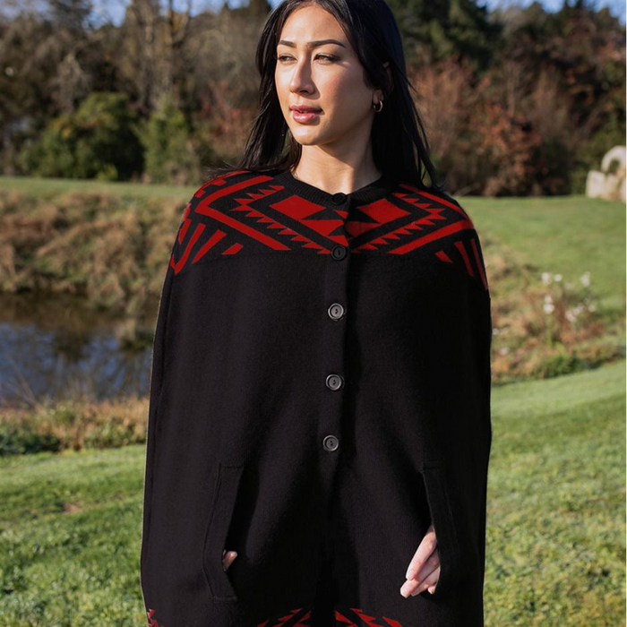 Patere Pango/Whero Koti (Black/Red Coat)