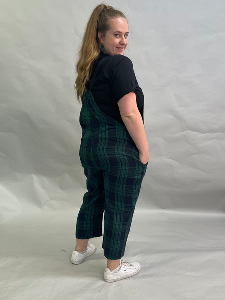 Tartan Overalls - Green & Blue