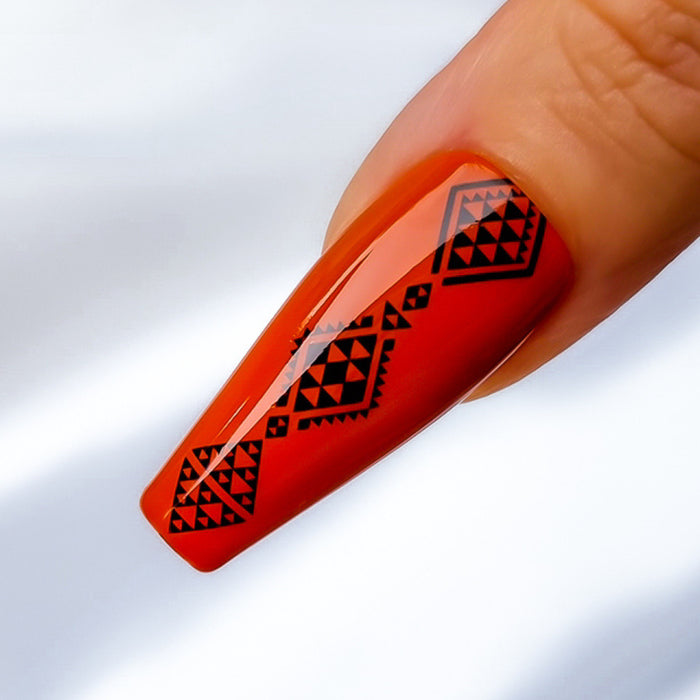 Taniko Waru Maori Design by Prim Improper Nails and Maori Fashion Designer Adrienne Whitewood