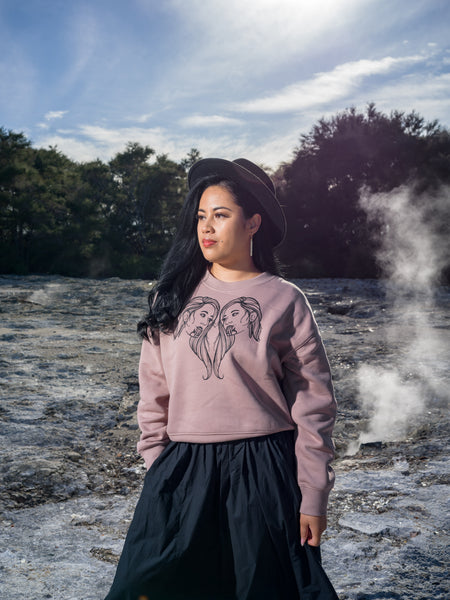 Arihia Print Crew - Hazy Pink