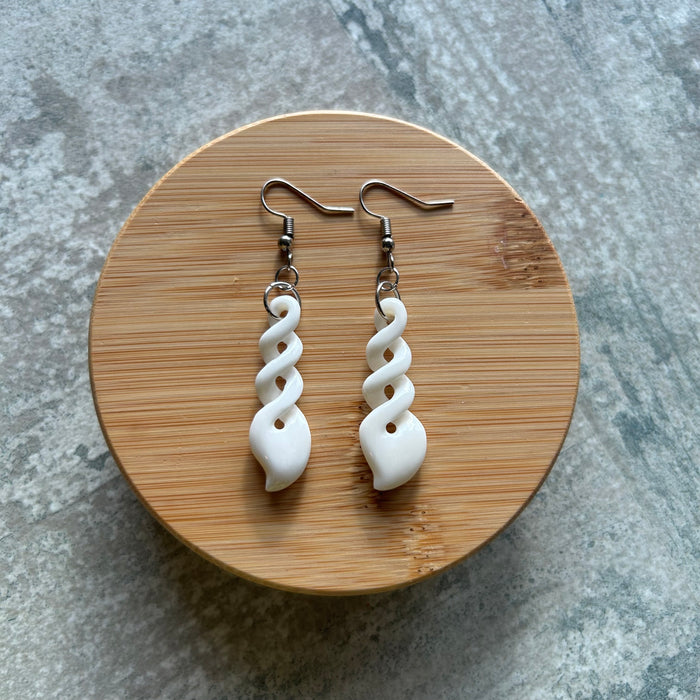 Bone Twist Earring