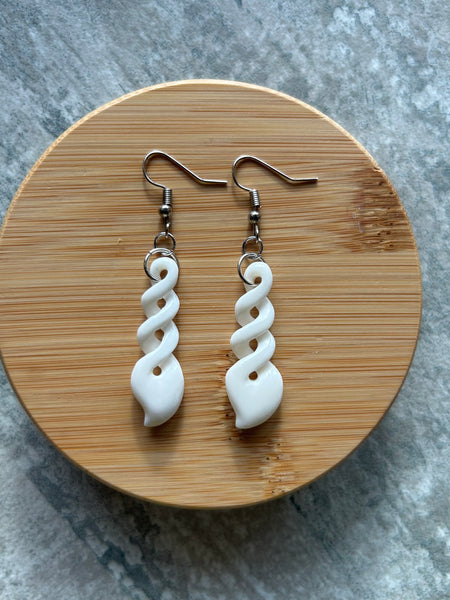 Bone Twist Earring