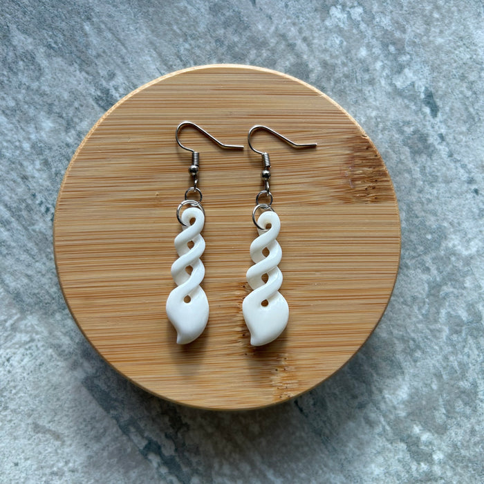 Bone Twist Earring