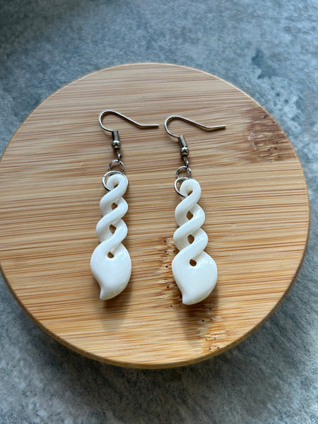 Bone Twist Earring