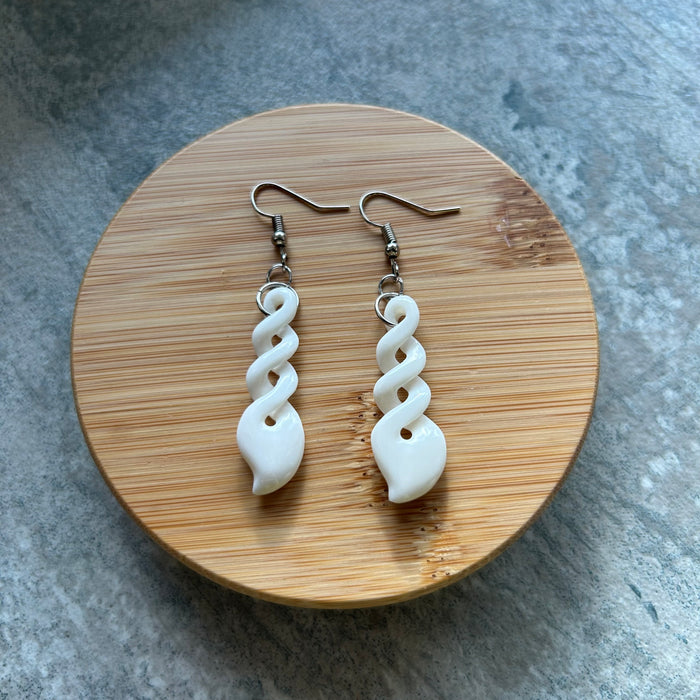 Bone Twist Earring