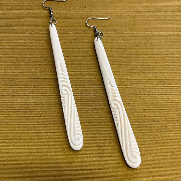 Bone Drop Earring - Long