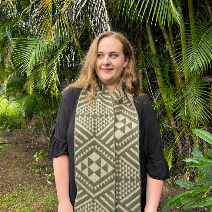 Harakeke and One-tea Kameta by Rotorua Fashion Designer Adrienne Whitewood