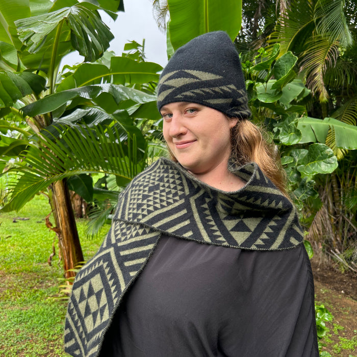 Maori Designed Kameta and Potae by Maori Fashion Designer Adrienne Whitewood