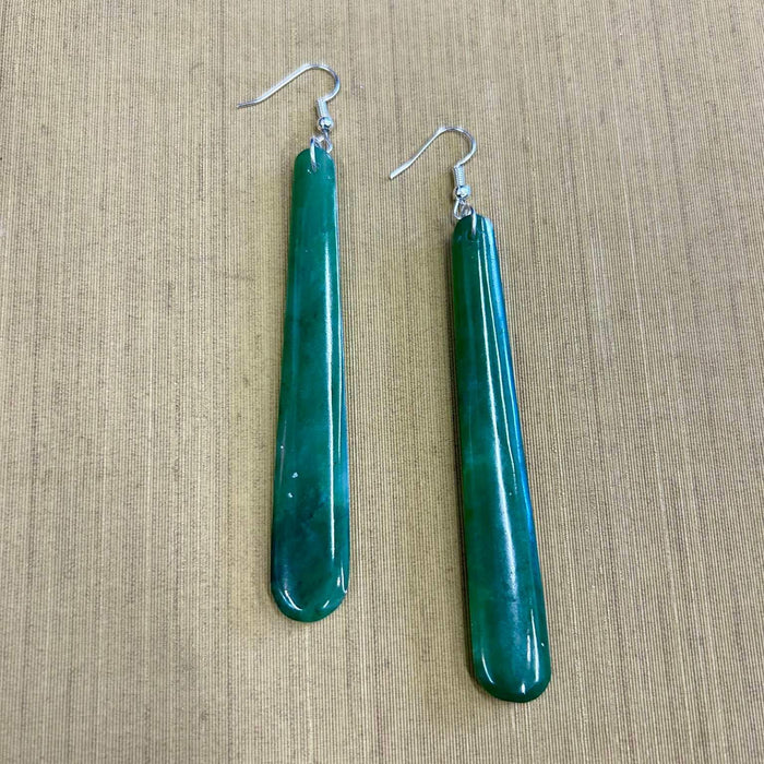 Greenstone Drop Earring - Small