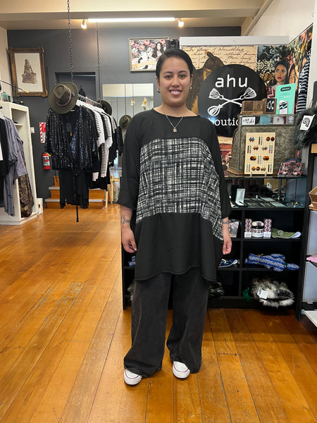 Hinaki Inspired top created by Maori Fashion Designer Adrienne Whitewood