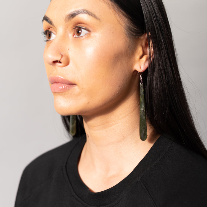 Pounamu Drop Earring