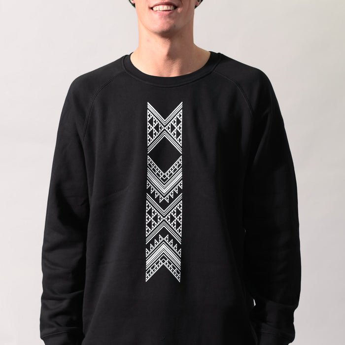 Taniko Hou Print Crew - Black