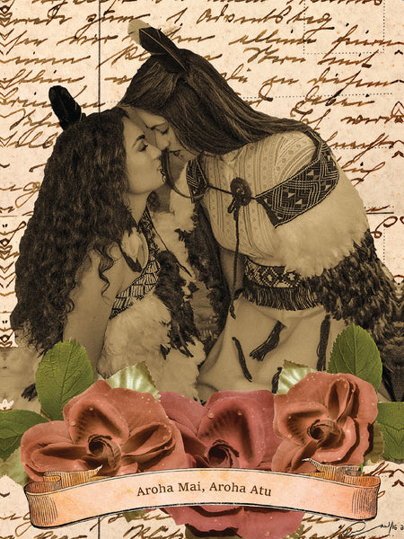 Wahine Maori Poster by Maori Fashion Designer Adrienne Whitewood