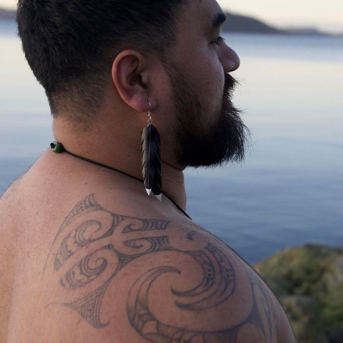 Maori Earrings by Tatiana Ruaiti Kiriona